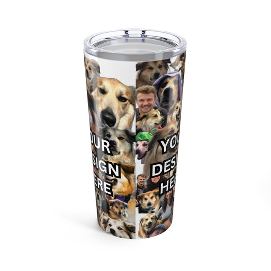 🐾 Custom Pet Collage Tumbler – 20oz Stainless Steel