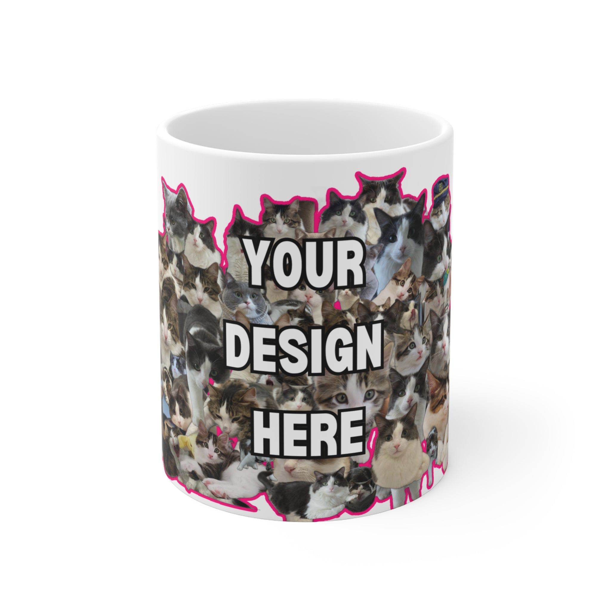 ☕ Custom Pet Collage Mug – Ceramic Coffee Mug in 11oz, 15oz, or