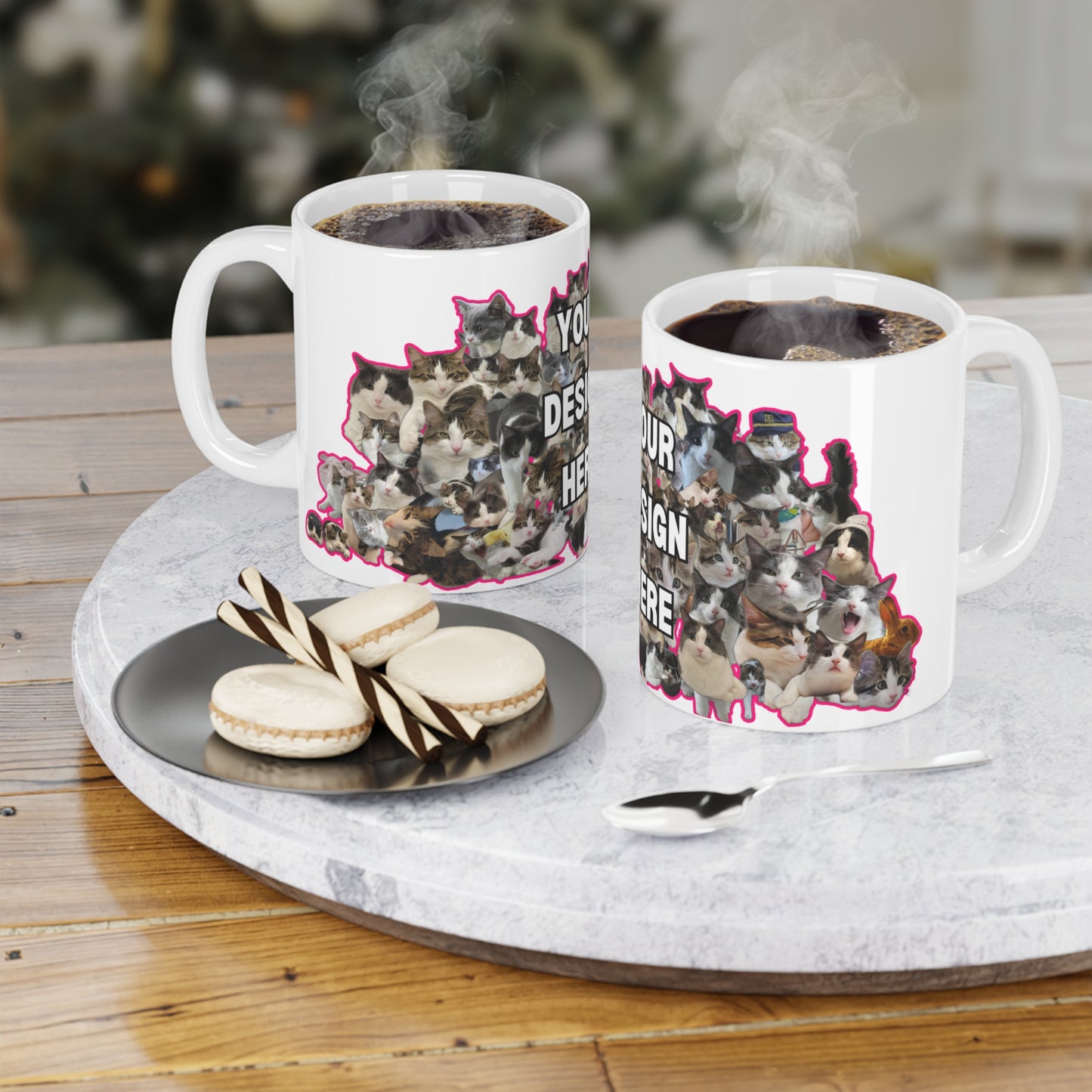 ☕ Custom Pet Collage Mug – Ceramic Coffee Mug in 11oz, 15oz, or 20oz Sizes