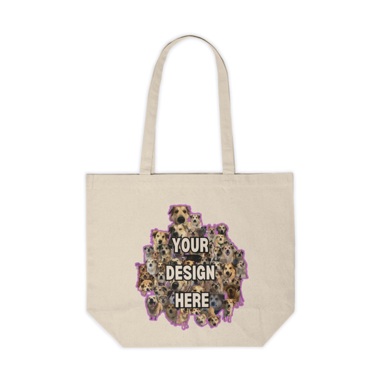 👜 Custom Pet Collage Cotton Tote – Spacious, Durable & Printed on Both Sides