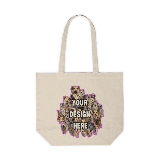 👜 Custom Pet Collage Cotton Tote – Spacious, Durable & Printed on Both Sides
