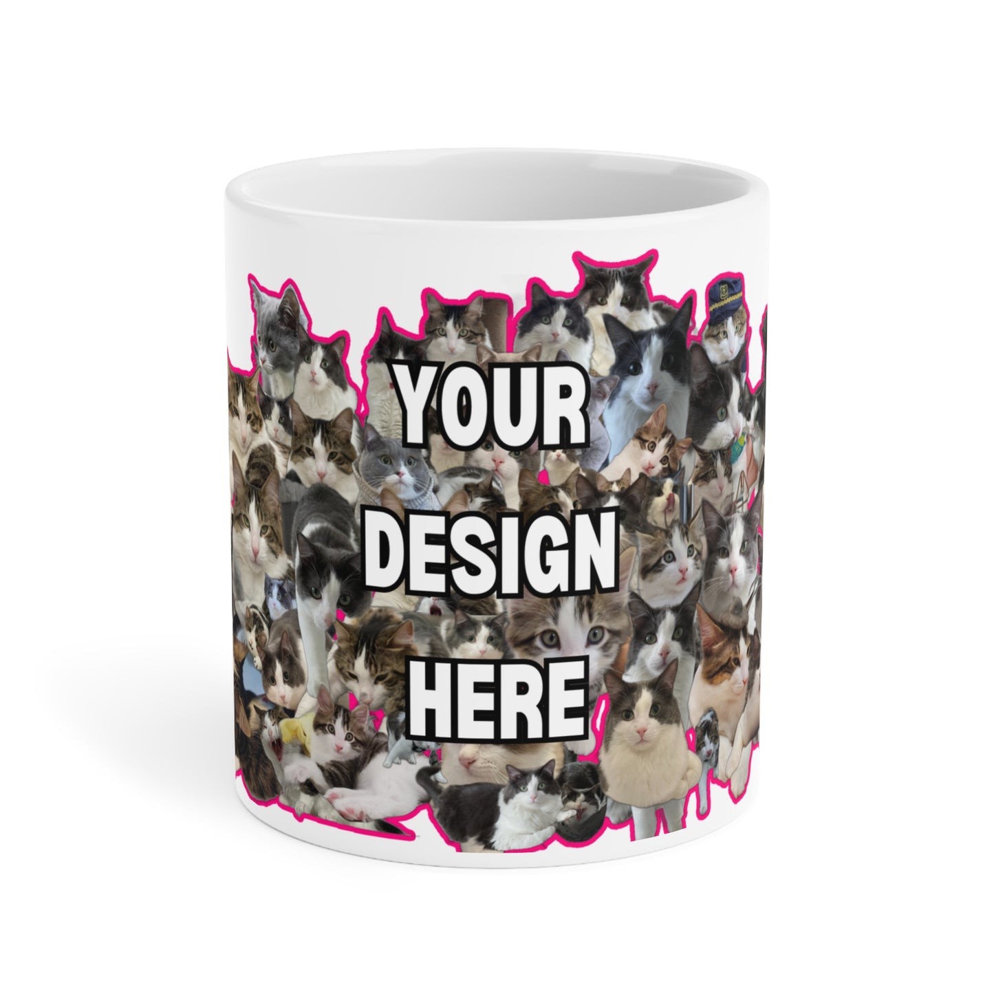 ☕ Custom Pet Collage Mug – Ceramic Coffee Mug in 11oz, 15oz, or 20oz Sizes