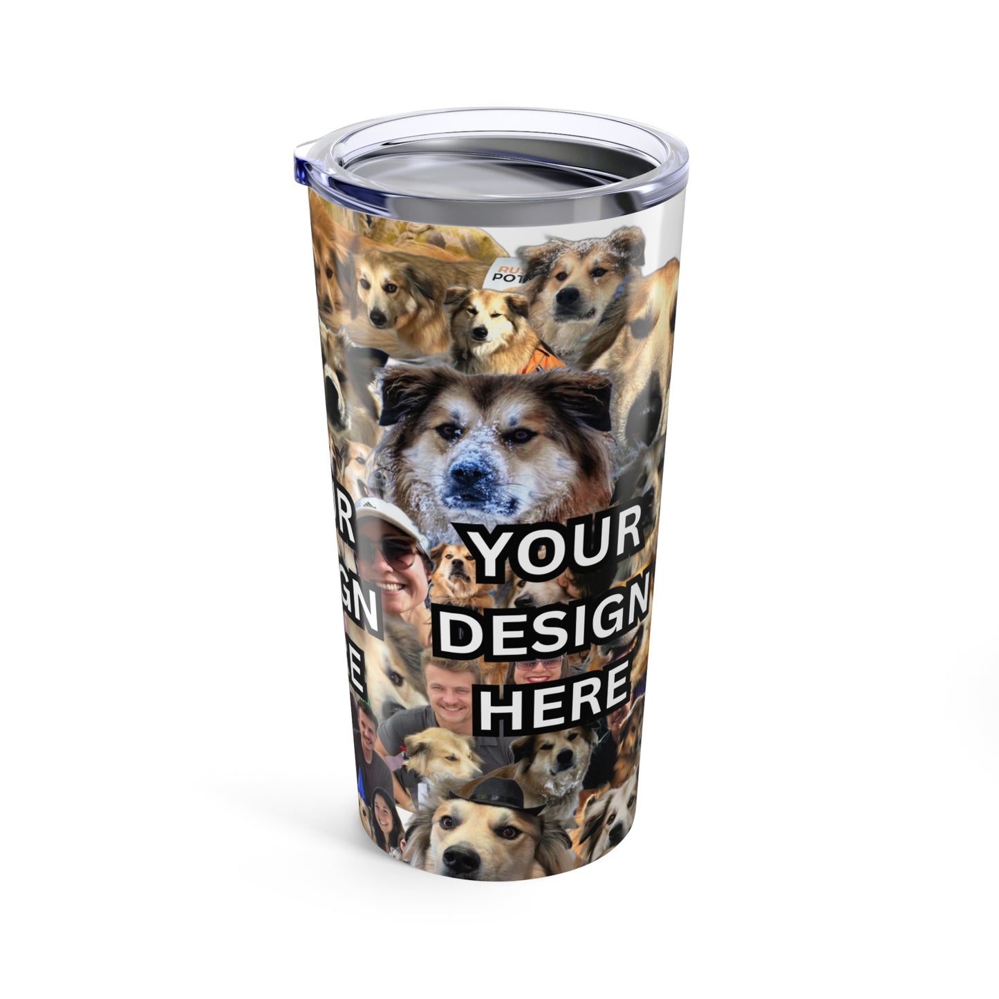 🐾 Custom Pet Collage Tumbler – 20oz Stainless Steel