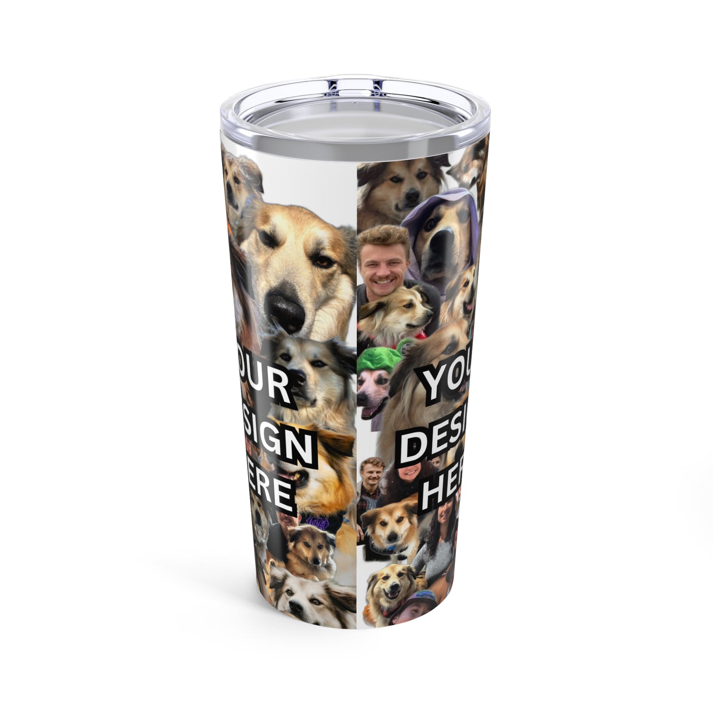 🐾 Custom Pet Collage Tumbler – 20oz Stainless Steel