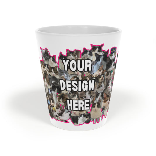 ☕ Personalized Pet Latte Mug – 12oz Ceramic with Glossy Finish