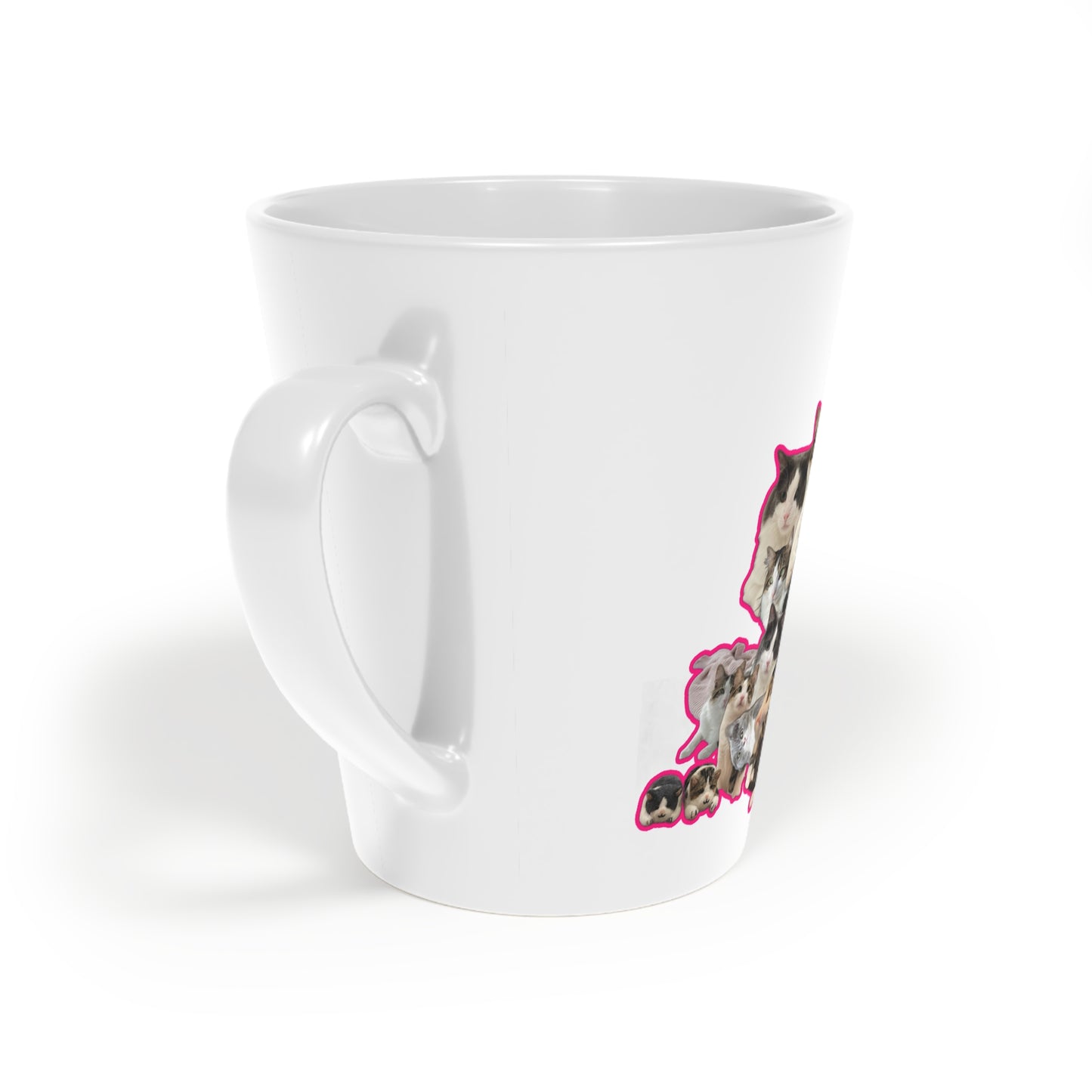 ☕ Personalized Pet Latte Mug – 12oz Ceramic with Glossy Finish