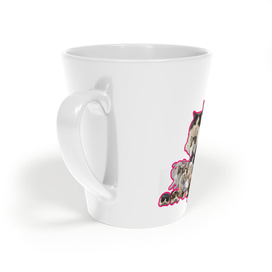 ☕ Personalized Pet Latte Mug – 12oz Ceramic with Glossy Finish