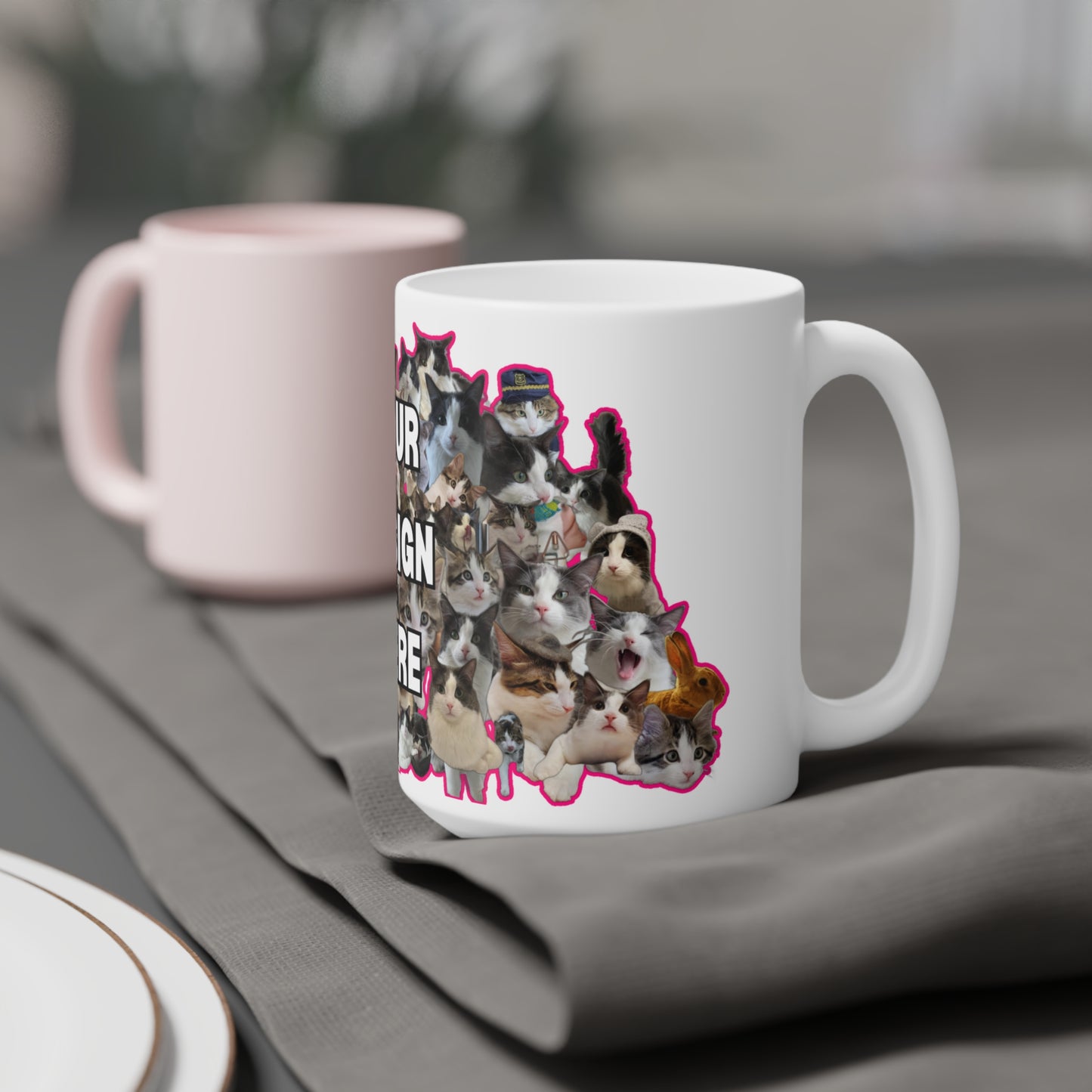 ☕ Custom Pet Collage Mug – Ceramic Coffee Mug in 11oz, 15oz, or 20oz Sizes