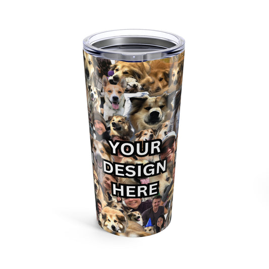 🐾 Custom Pet Collage Tumbler – 20oz Stainless Steel