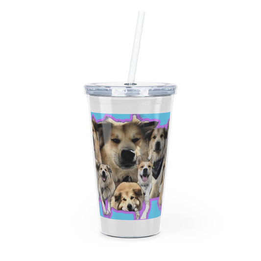 🐾 Custom Pet Collage Tumbler with Straw – 20oz of Sip-Worthy Style for Pet Lovers