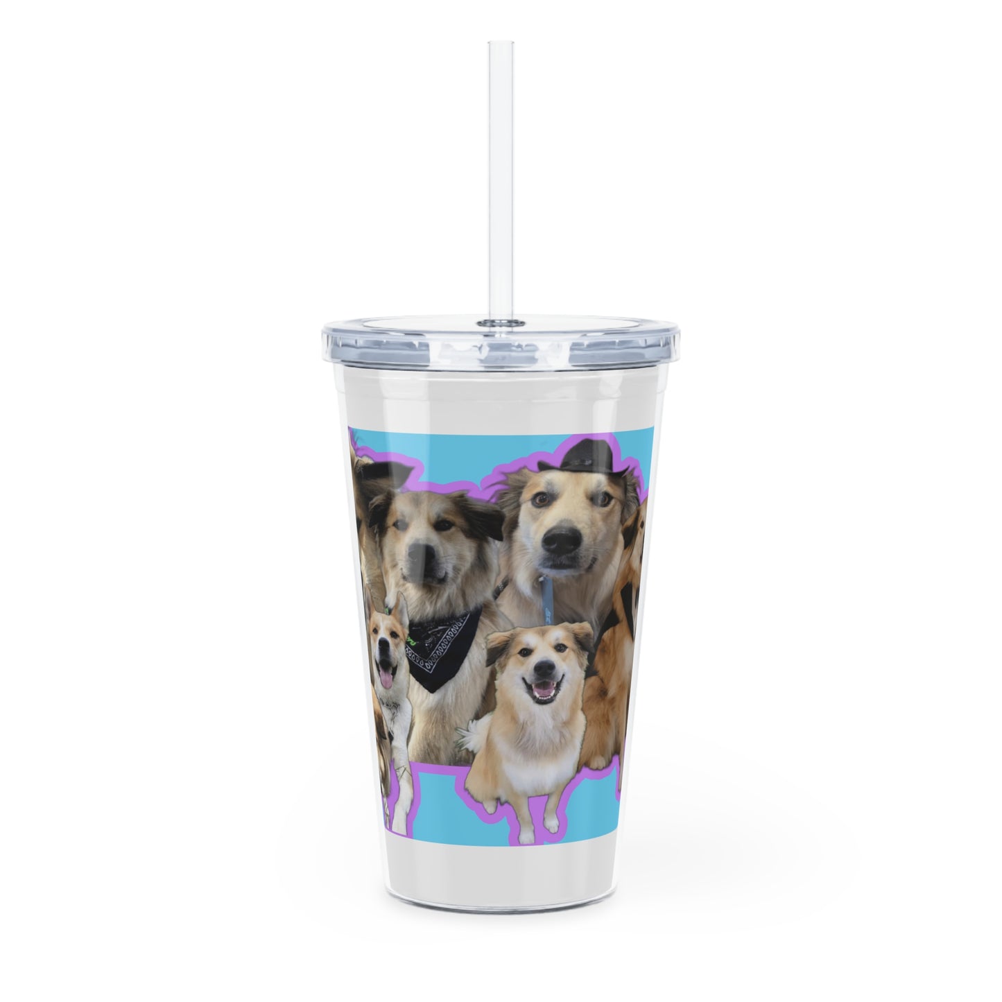 🐾 Custom Pet Collage Tumbler with Straw – 20oz of Sip-Worthy Style for Pet Lovers