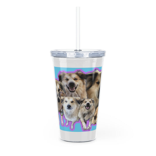 🐾 Custom Pet Collage Tumbler with Straw – 20oz of Sip-Worthy Style for Pet Lovers